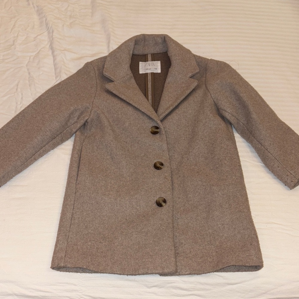 Zara Women's Gray Pea Coat